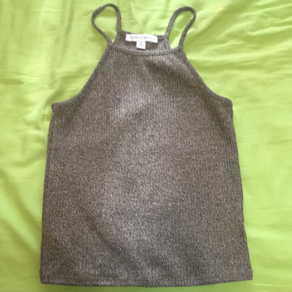 Grey halter top